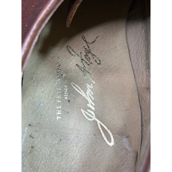 Vintage Frye Mens Brown Leather Oxford Dress Shoes Size 11D - Picture 7 of 10